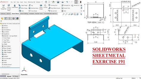 solidworks sheet metal unfold|solidworks sheet metal exercises pdf.